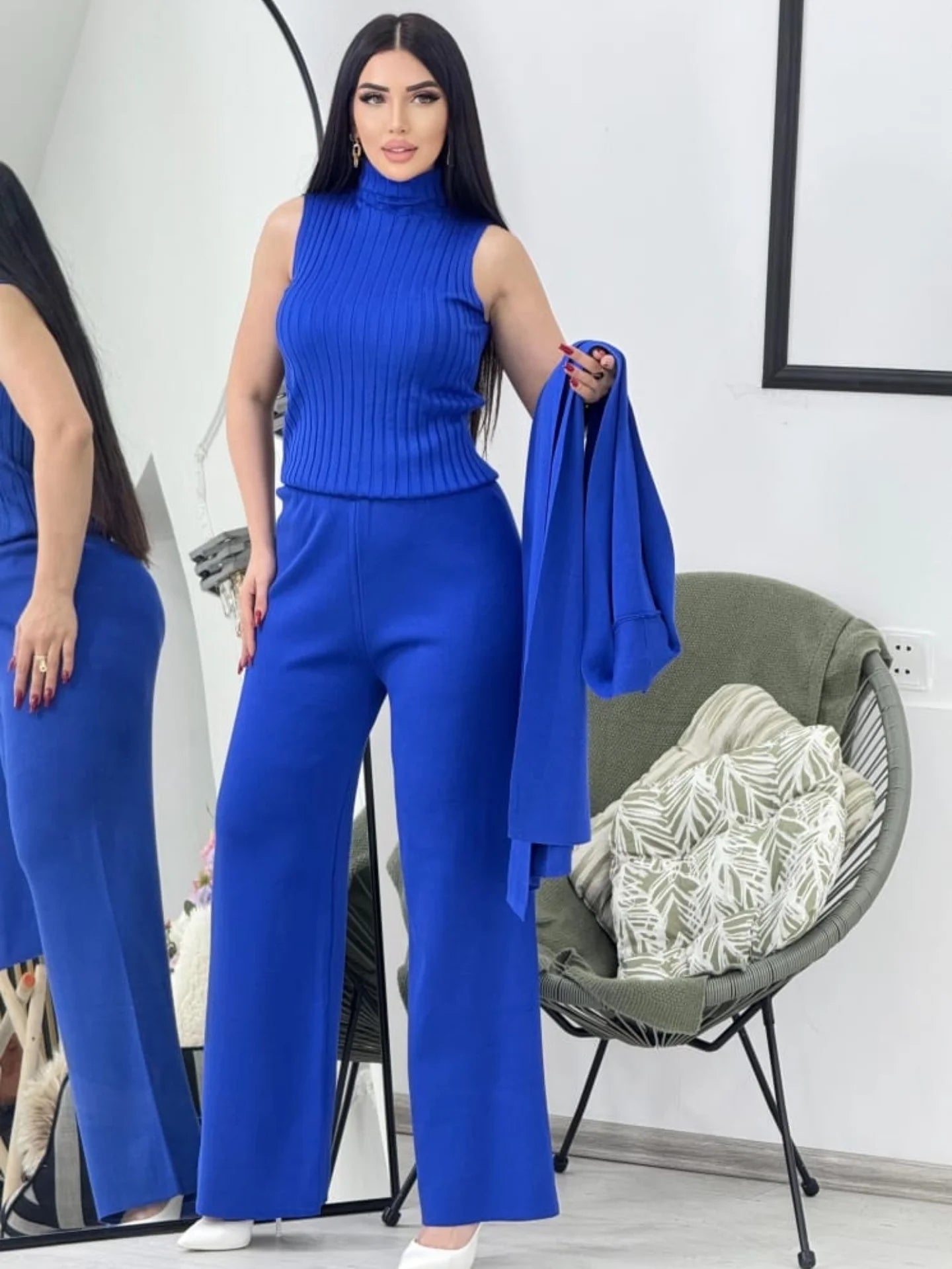 ✨ طقم كاجوال فاخر من ثلاث قطع بأناقة الراقية