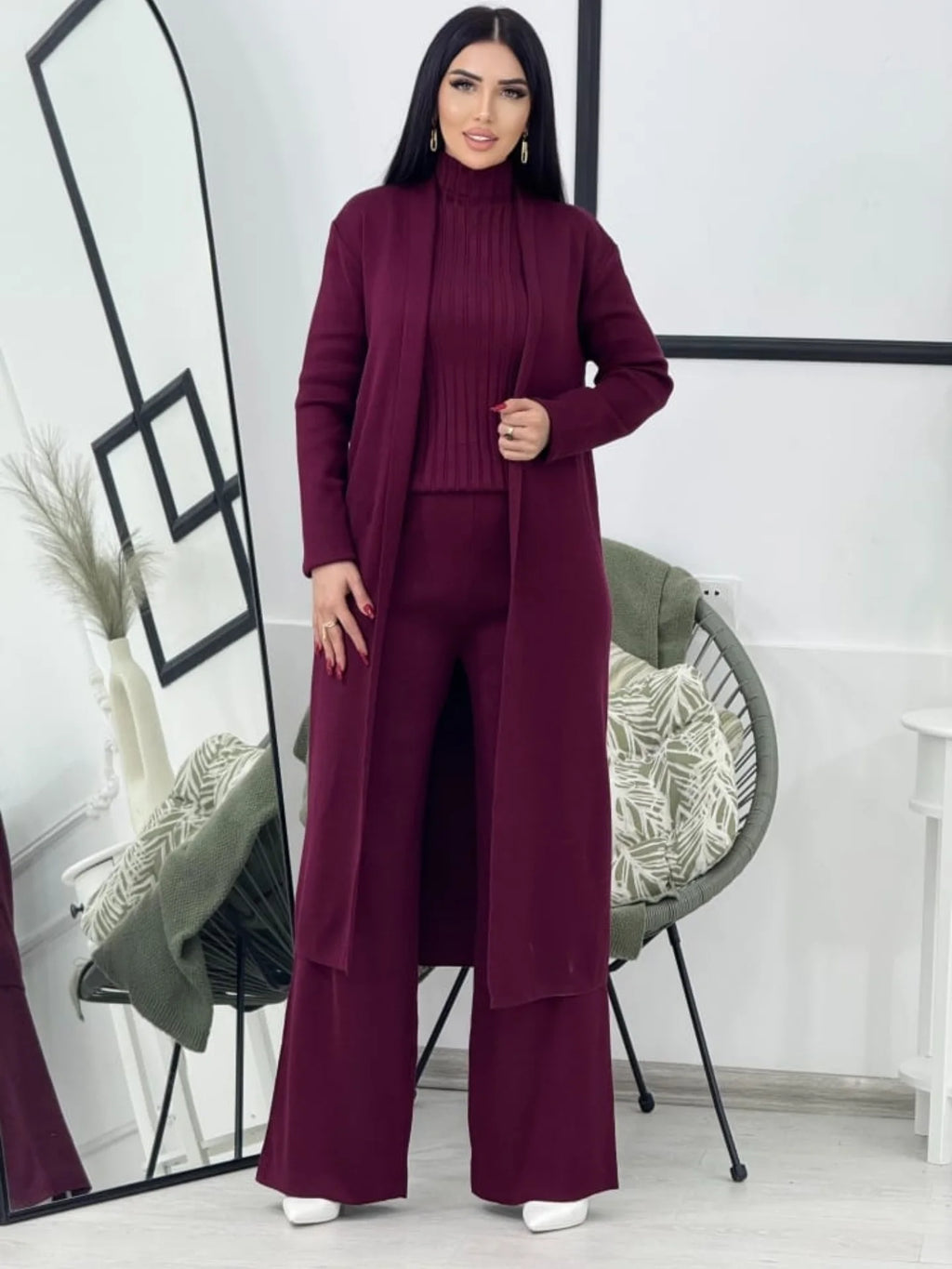 ✨ طقم كاجوال فاخر من ثلاث قطع بأناقة الراقية