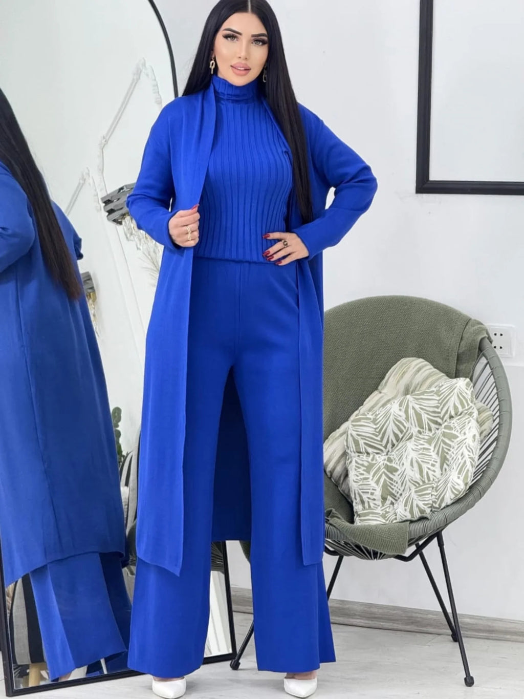 ✨ طقم كاجوال فاخر من ثلاث قطع بأناقة الراقية