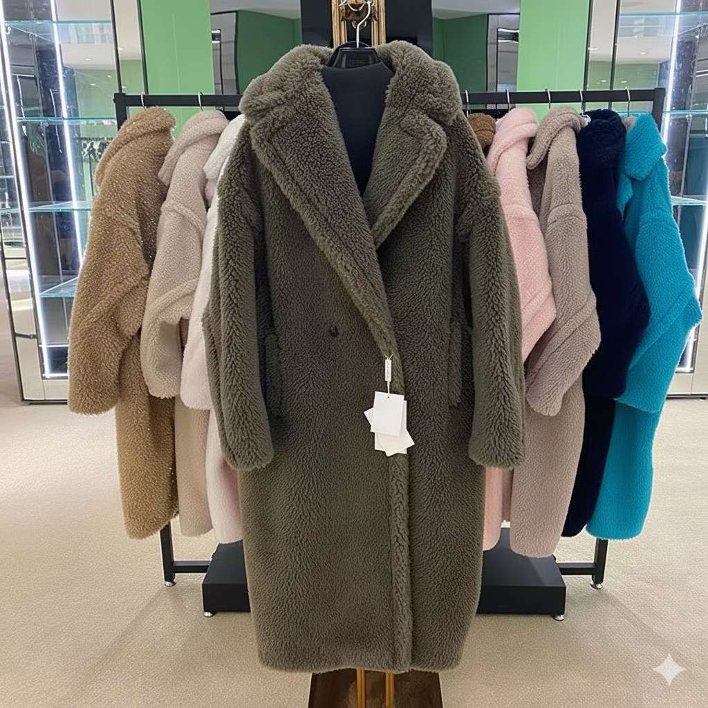 معطف شتوي فاخر بتصميم فرو ناعم – لمسة دفء وأناقة لا تُقاوم