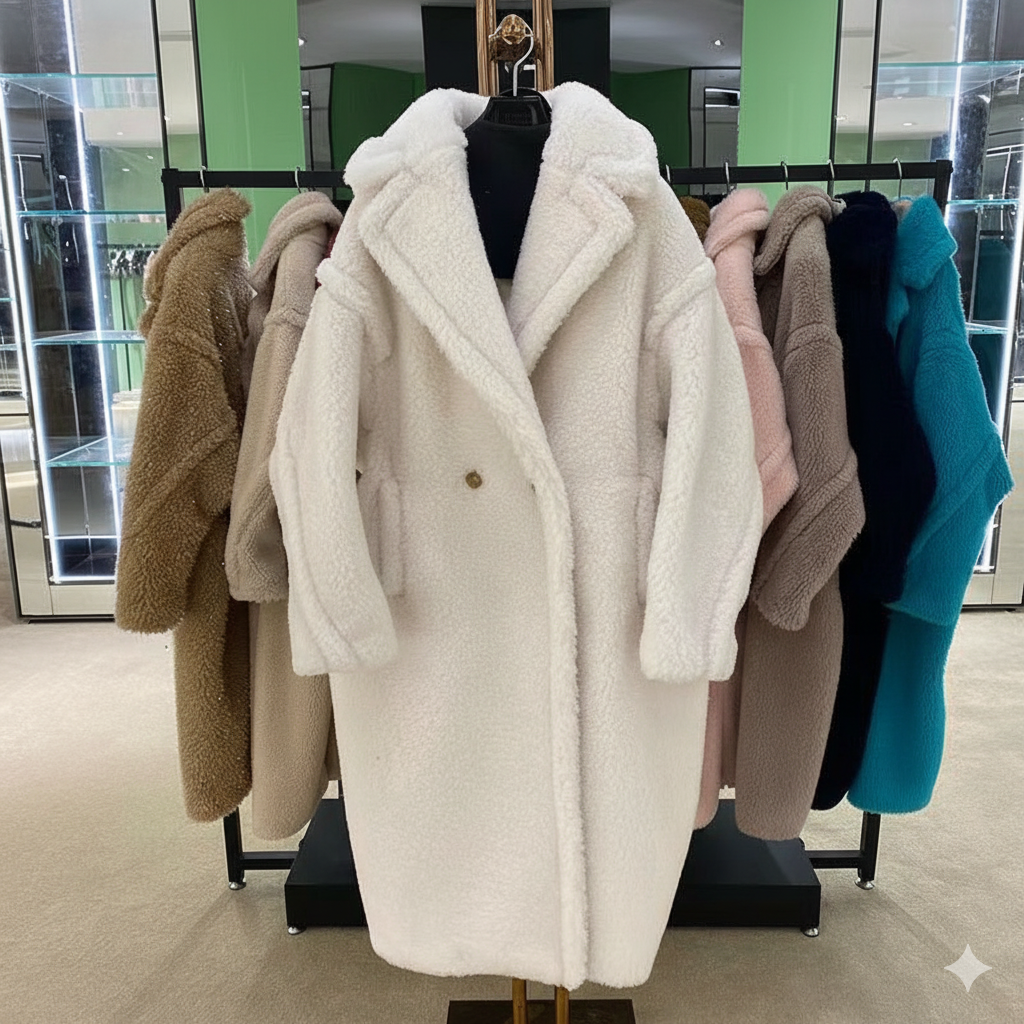 معطف شتوي فاخر بتصميم فرو ناعم – لمسة دفء وأناقة لا تُقاوم