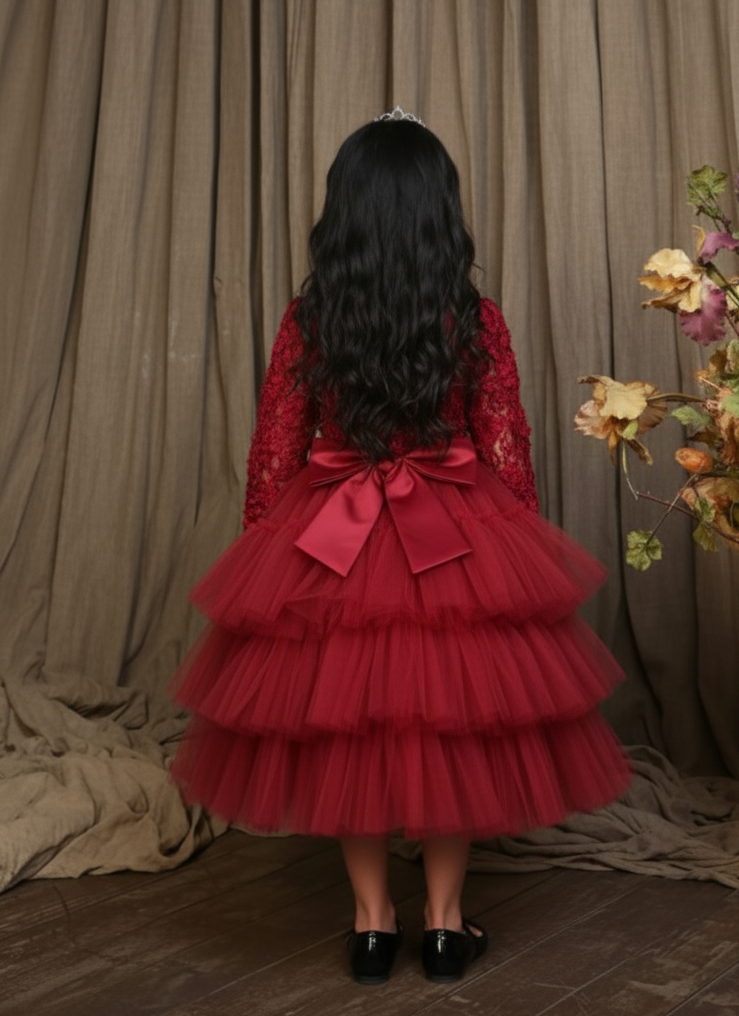 فستان احلام اميرة مع حقيبة وتاج للشعر