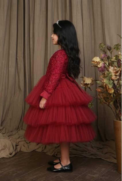 فستان احلام اميرة مع حقيبة وتاج للشعر