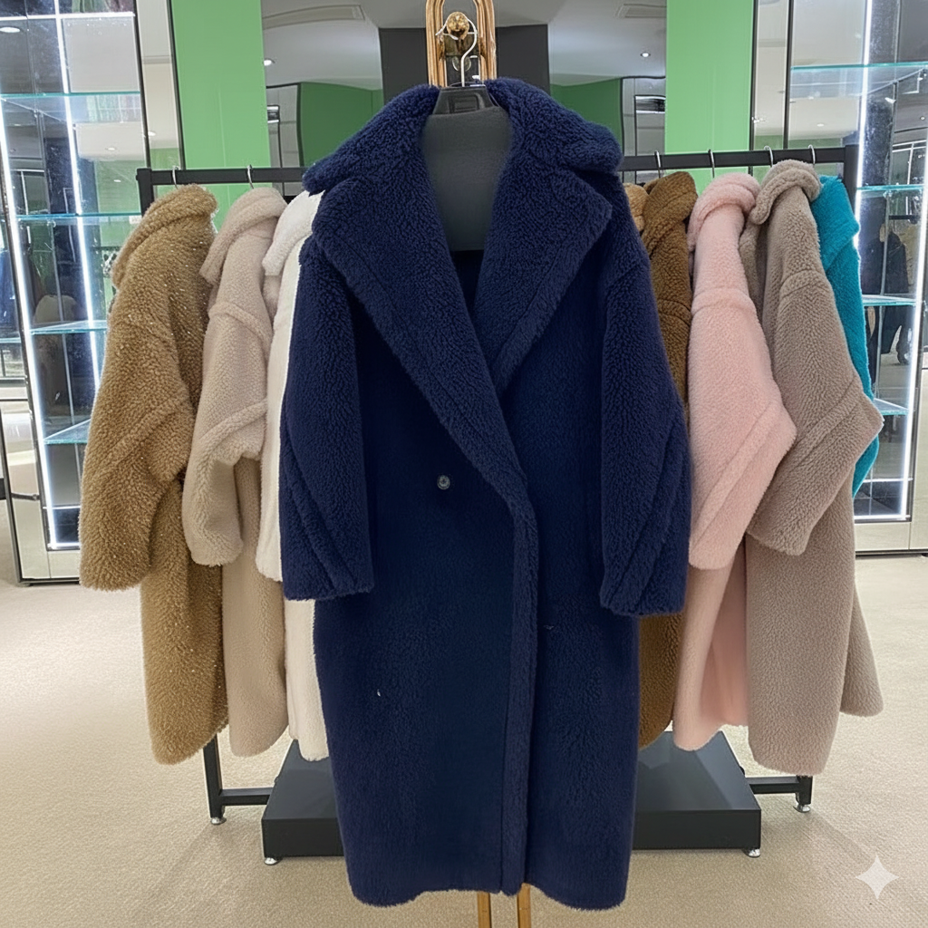 معطف شتوي فاخر بتصميم فرو ناعم – لمسة دفء وأناقة لا تُقاوم
