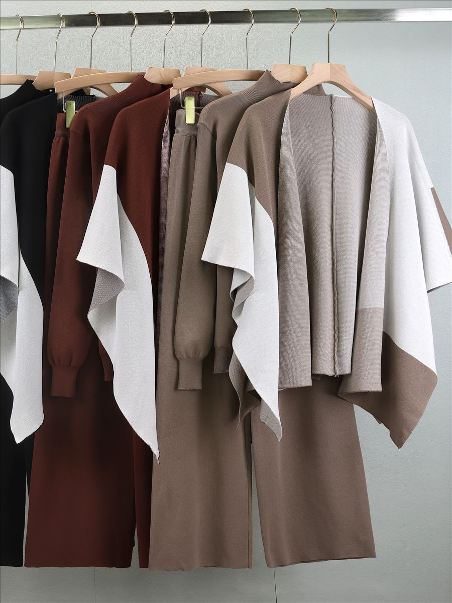 ✨ طقم أنيق من ثلاث قطع بتصميم عصري وراحة فاخرة