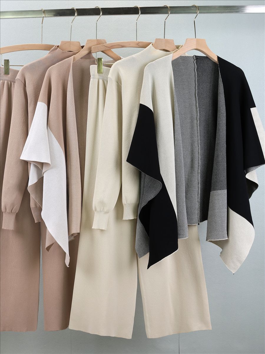 ✨ طقم أنيق من ثلاث قطع بتصميم عصري وراحة فاخرة