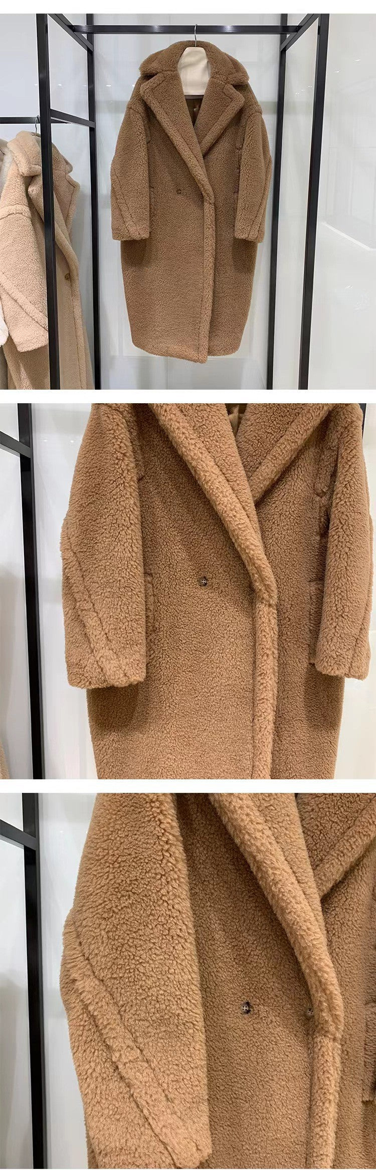 معطف شتوي فاخر بتصميم فرو ناعم – لمسة دفء وأناقة لا تُقاوم