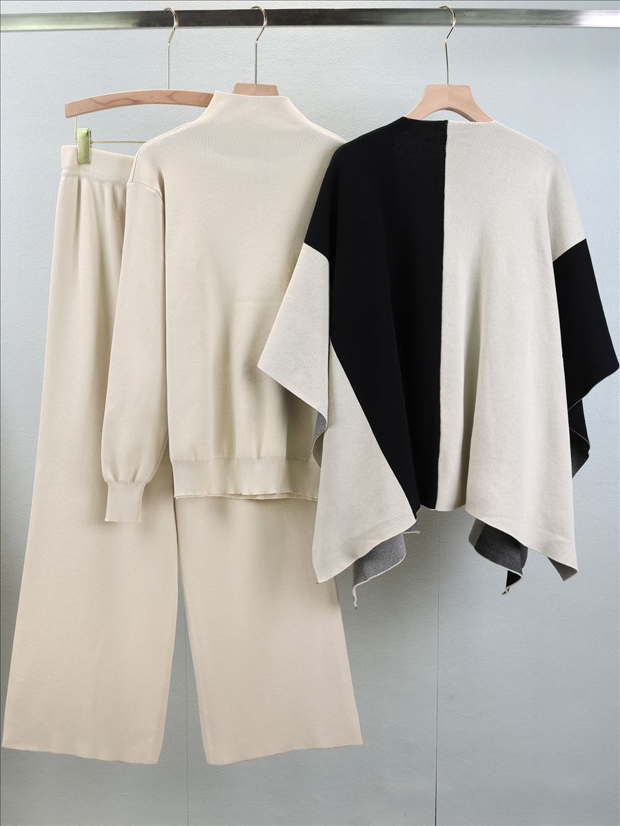 ✨ طقم أنيق من ثلاث قطع بتصميم عصري وراحة فاخرة