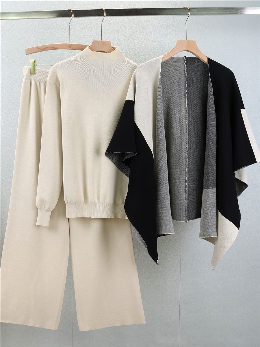 ✨ طقم أنيق من ثلاث قطع بتصميم عصري وراحة فاخرة