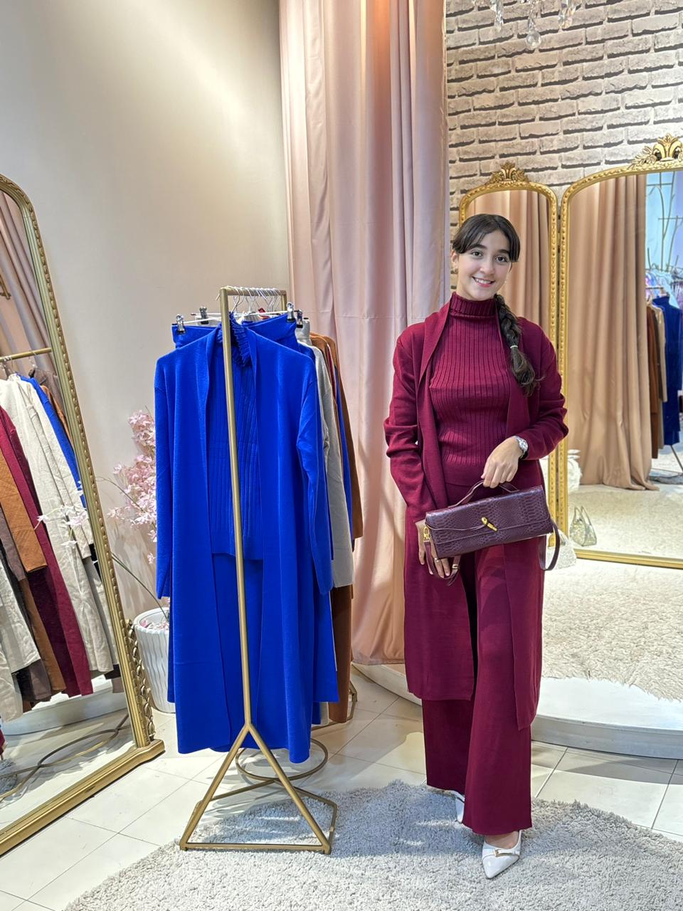 ✨ طقم كاجوال فاخر من ثلاث قطع بأناقة الراقية