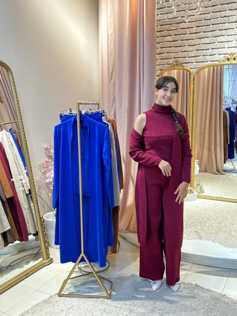 ✨ طقم كاجوال فاخر من ثلاث قطع بأناقة الراقية