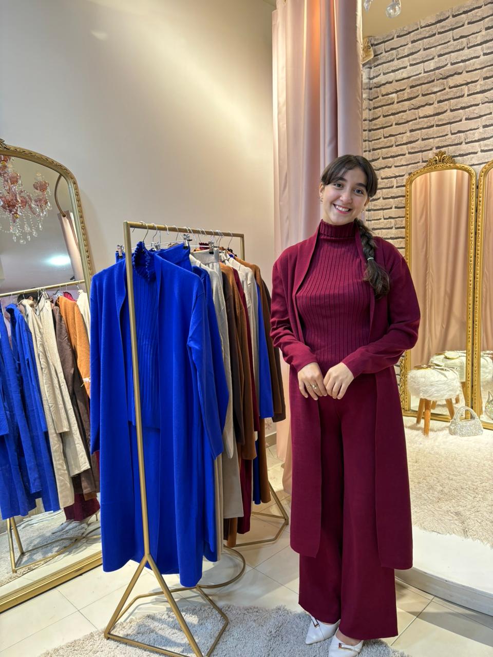 ✨ طقم كاجوال فاخر من ثلاث قطع بأناقة الراقية